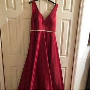 Red Cinderella Prom dress